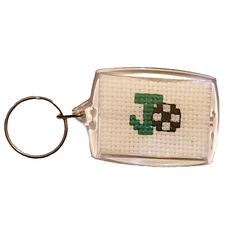 J Football Keyring